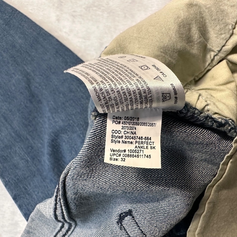 William Rast Women's Medium Wash Side Zip Ankle Skinny Jeans Size 32 - Picture 11 of 13